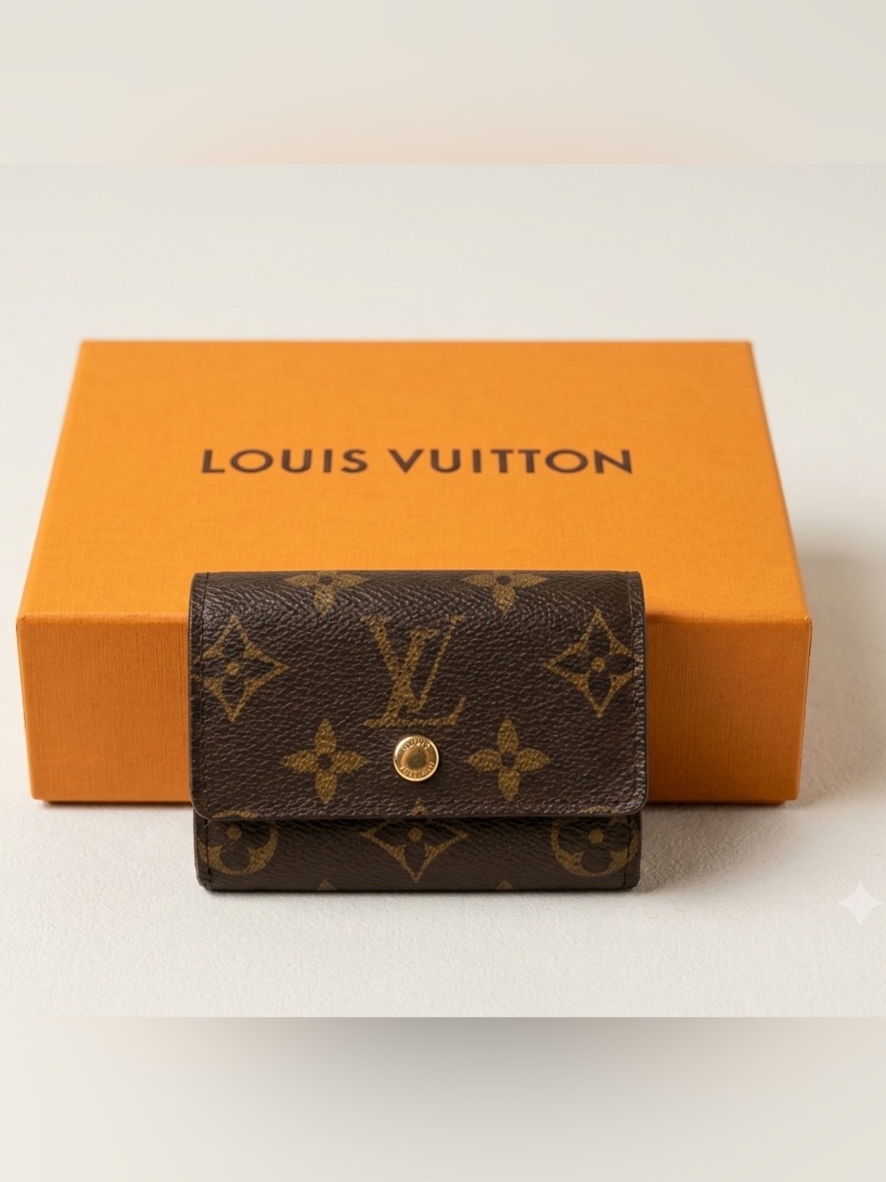 🤎💛🤎Louis Vuitton Monogram Porte Monnaie Plat Coin Purse🤎💛